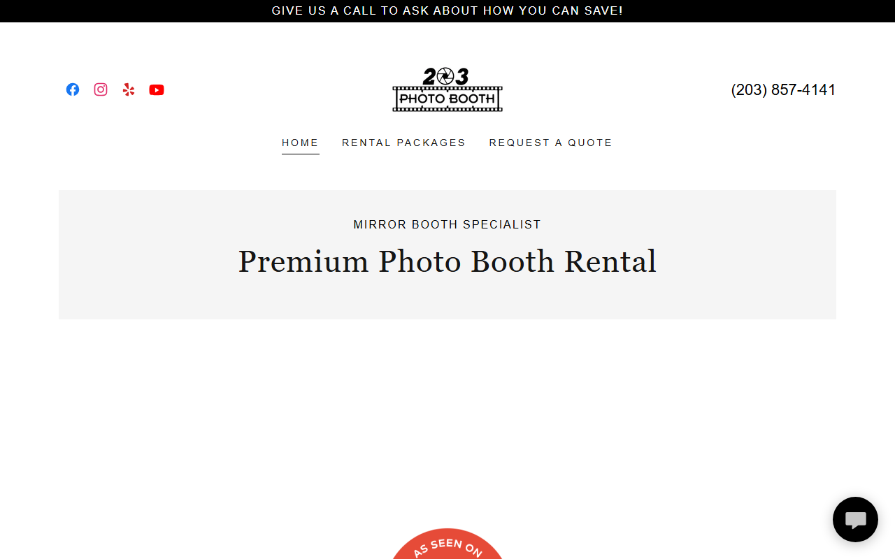 203photobooth.com screenshot