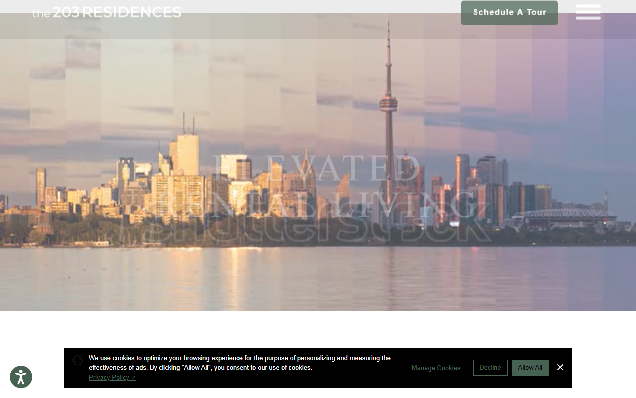203residences.com screenshot