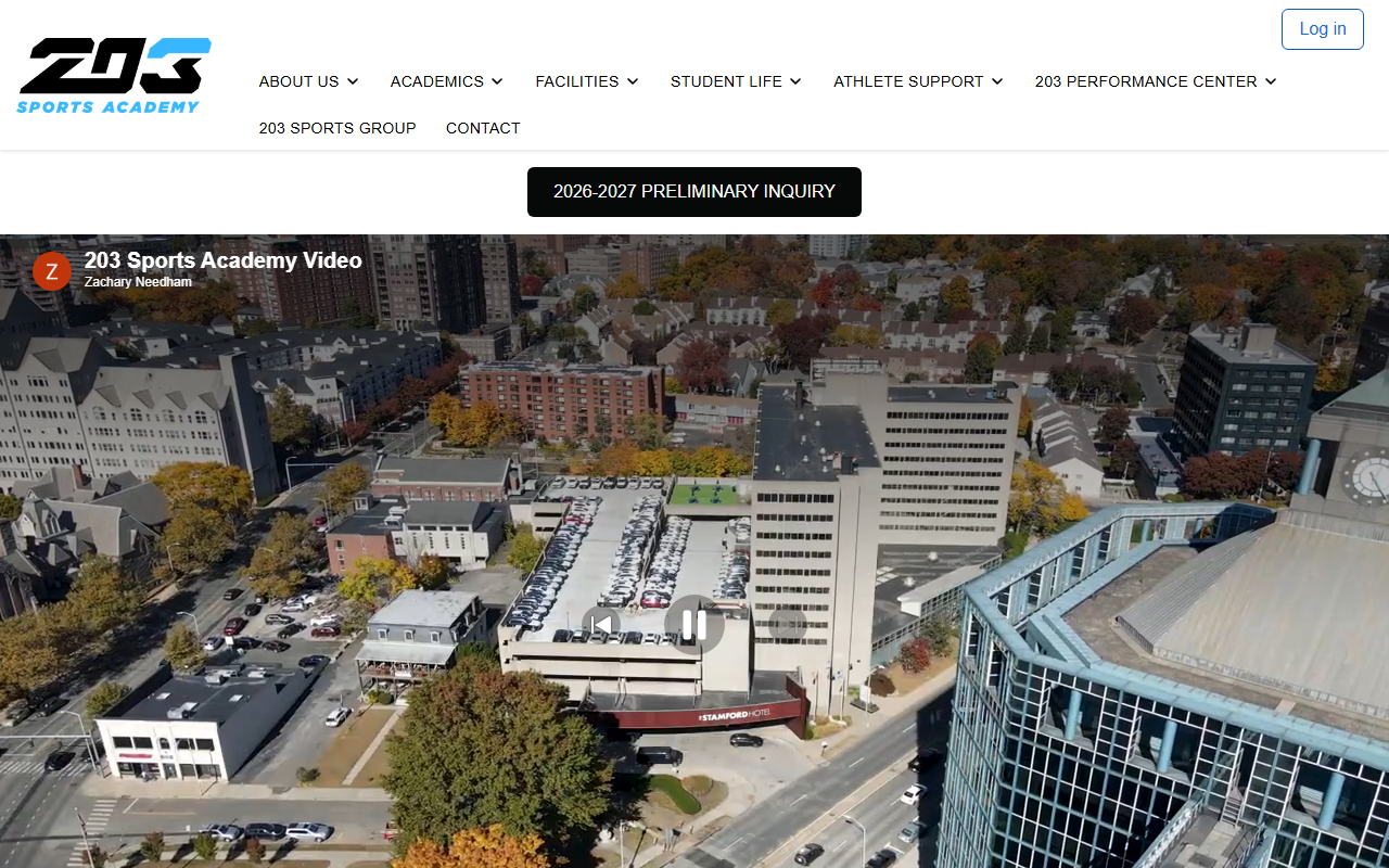 203sportsacademy.com screenshot
