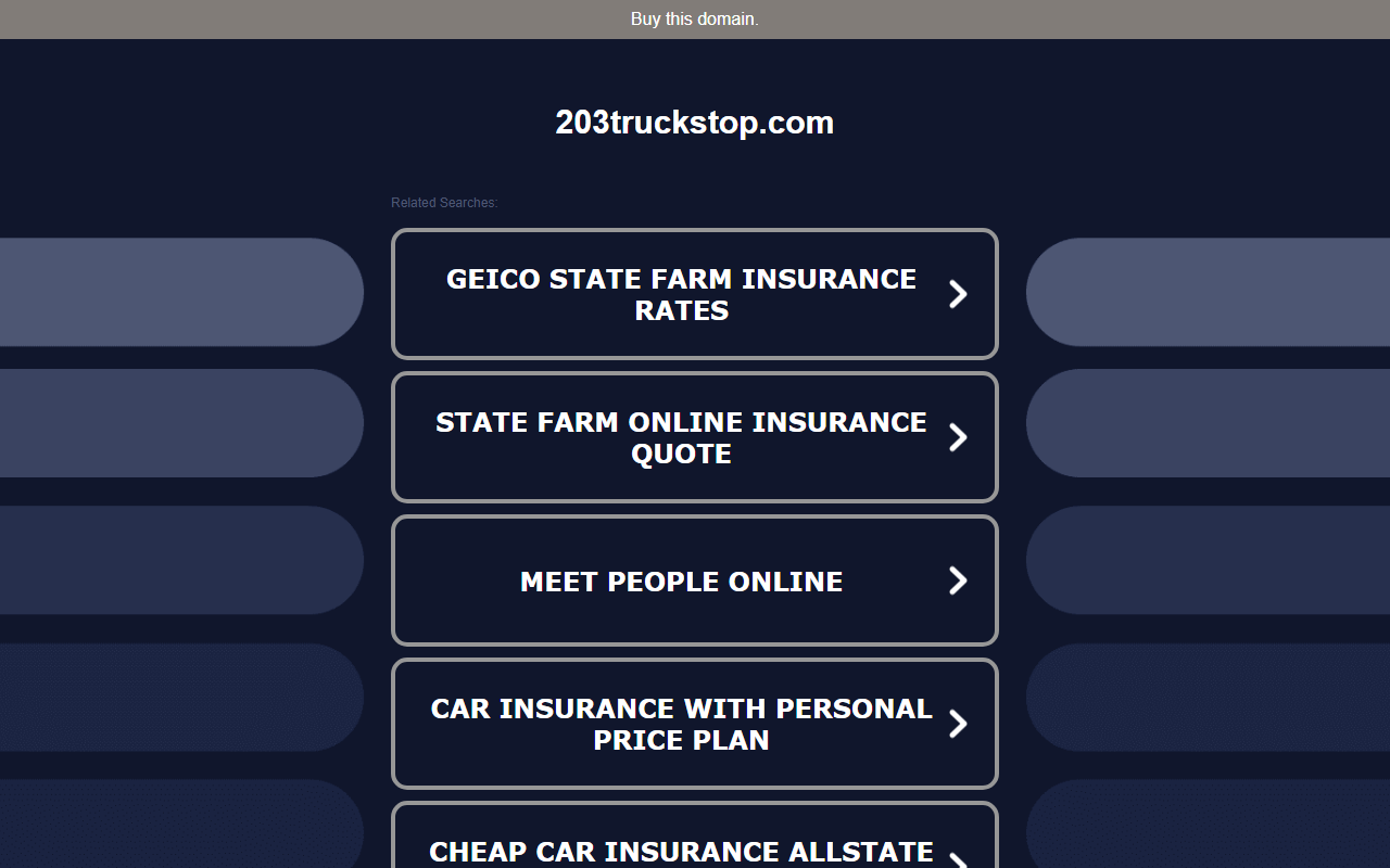 203truckstop.com screenshot