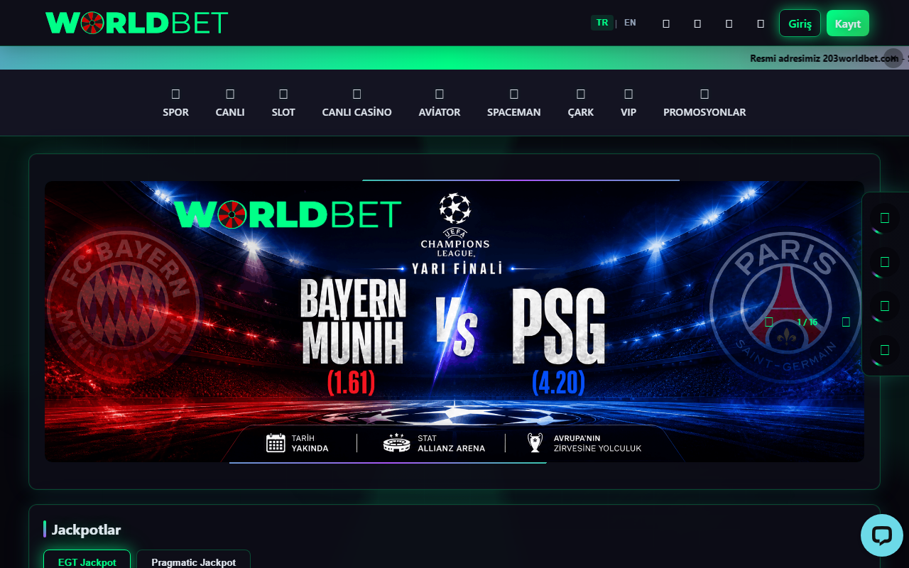 203worldbet.com screenshot