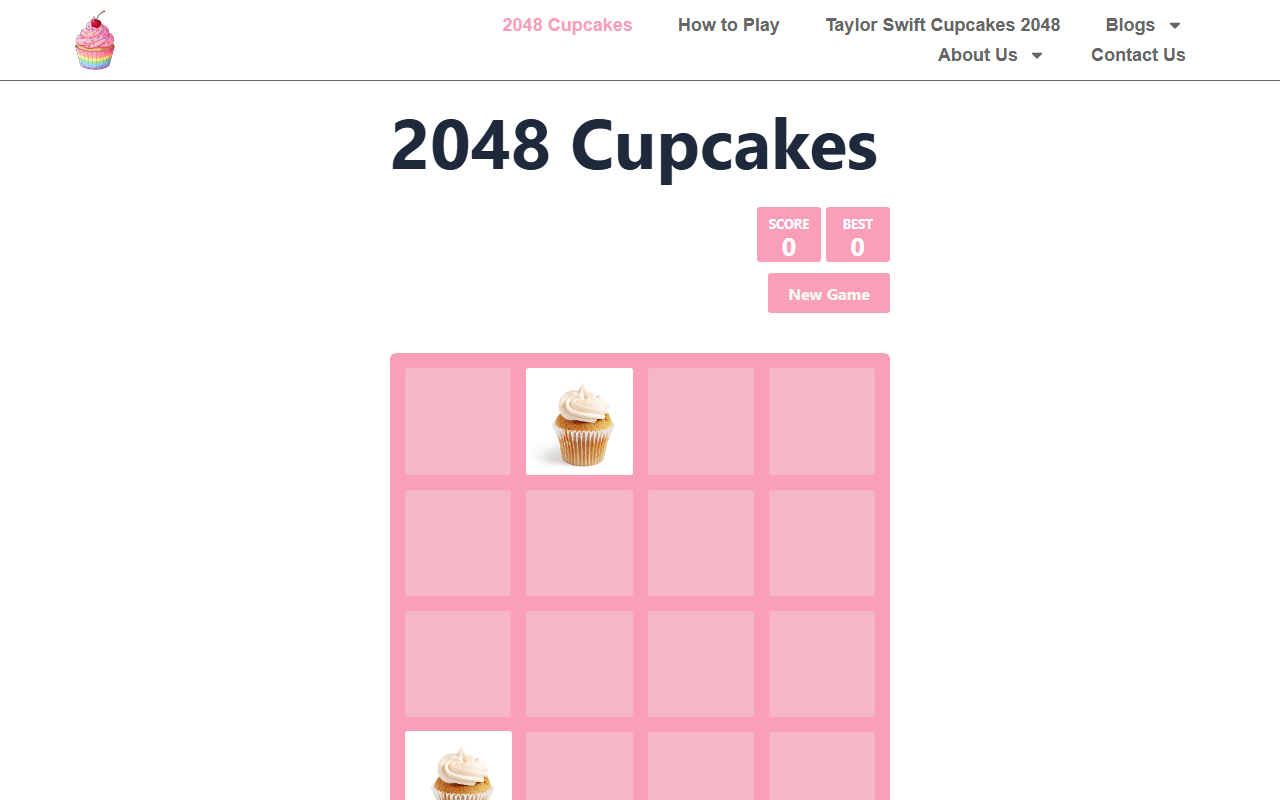 2048-cup-cakes.com screenshot