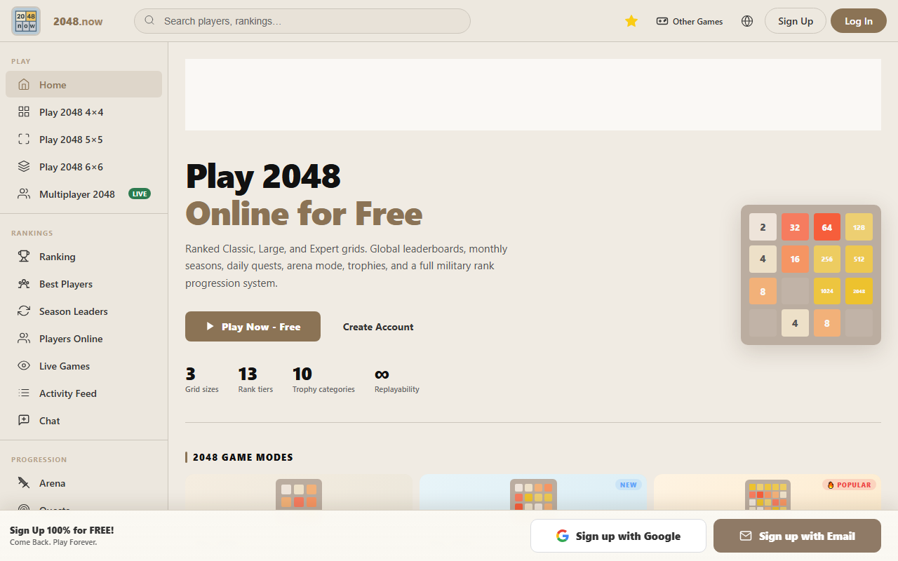 2048cupcakess.com screenshot