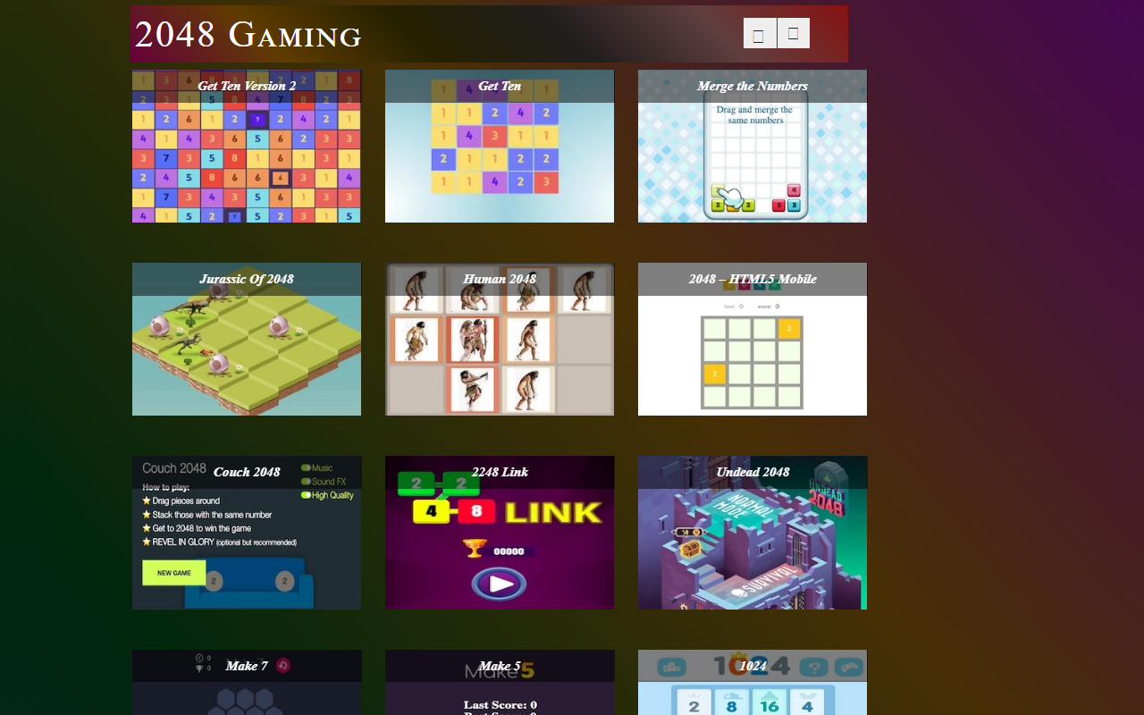 2048gaming.com screenshot