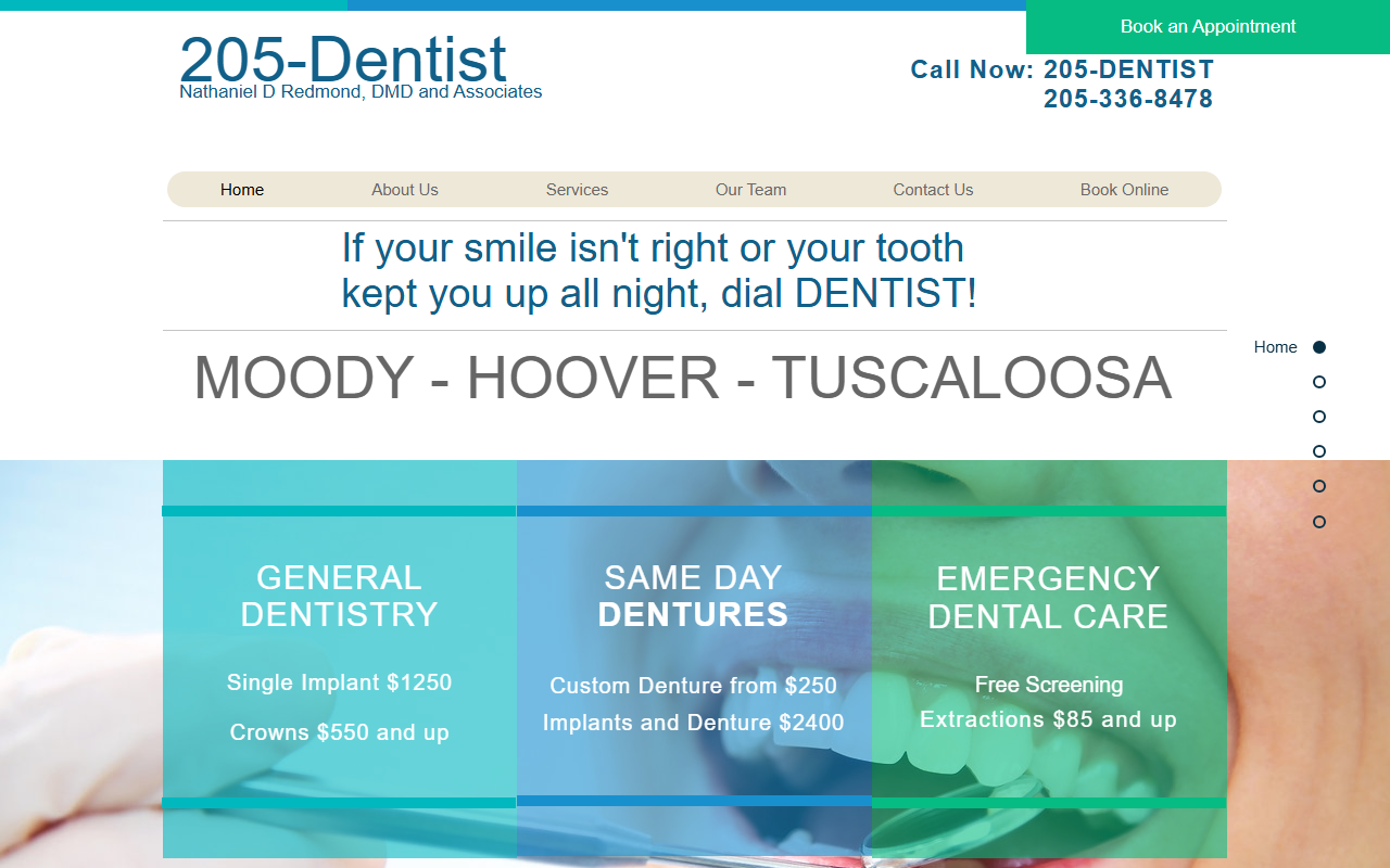 205dentist.com screenshot