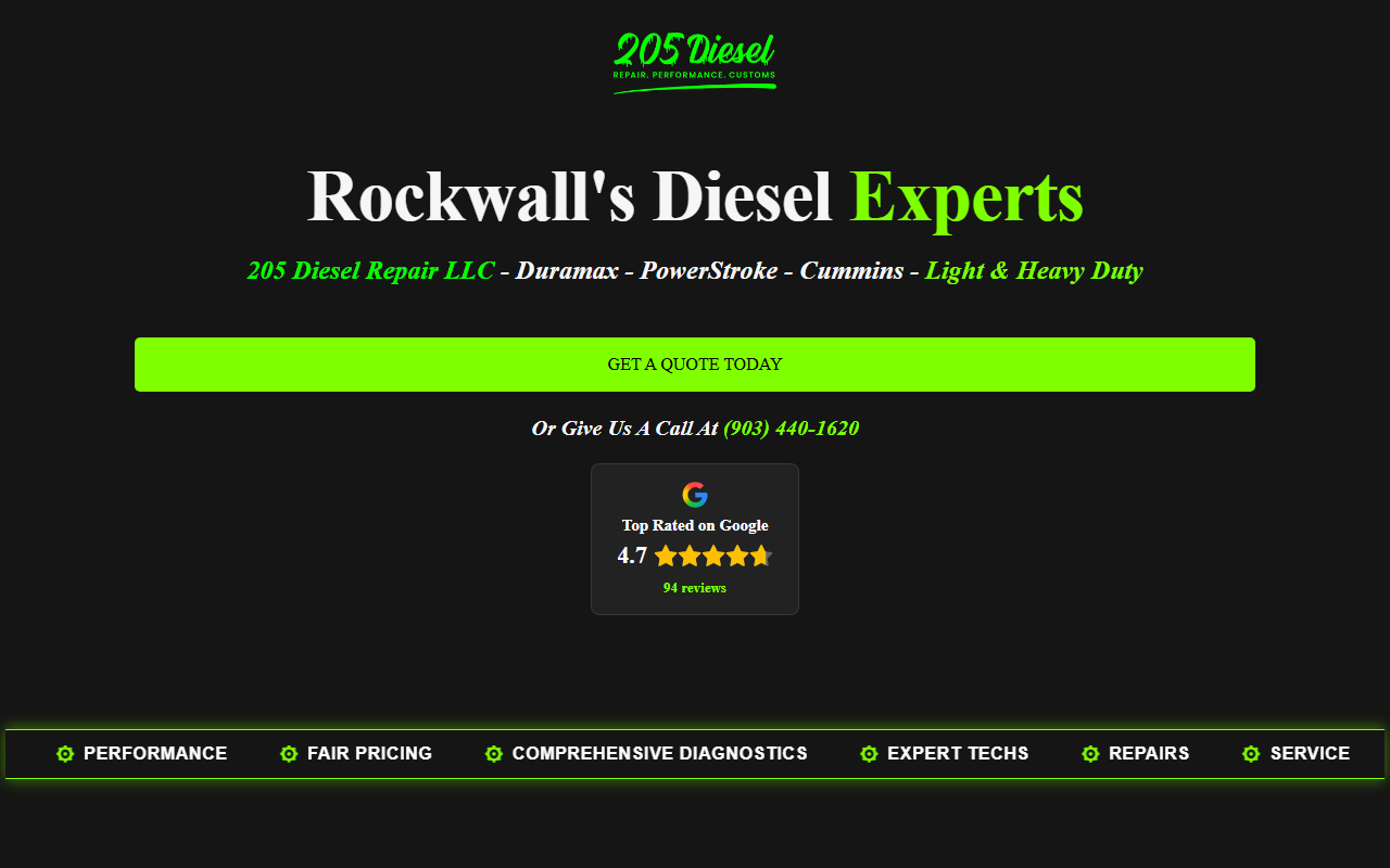 205dieseloffers.com screenshot