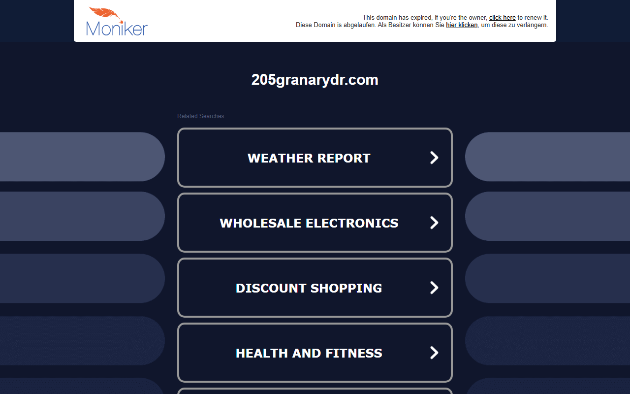 205granarydr.com screenshot