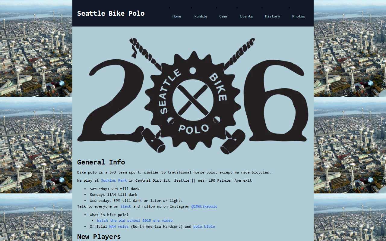206bikepolo.com screenshot