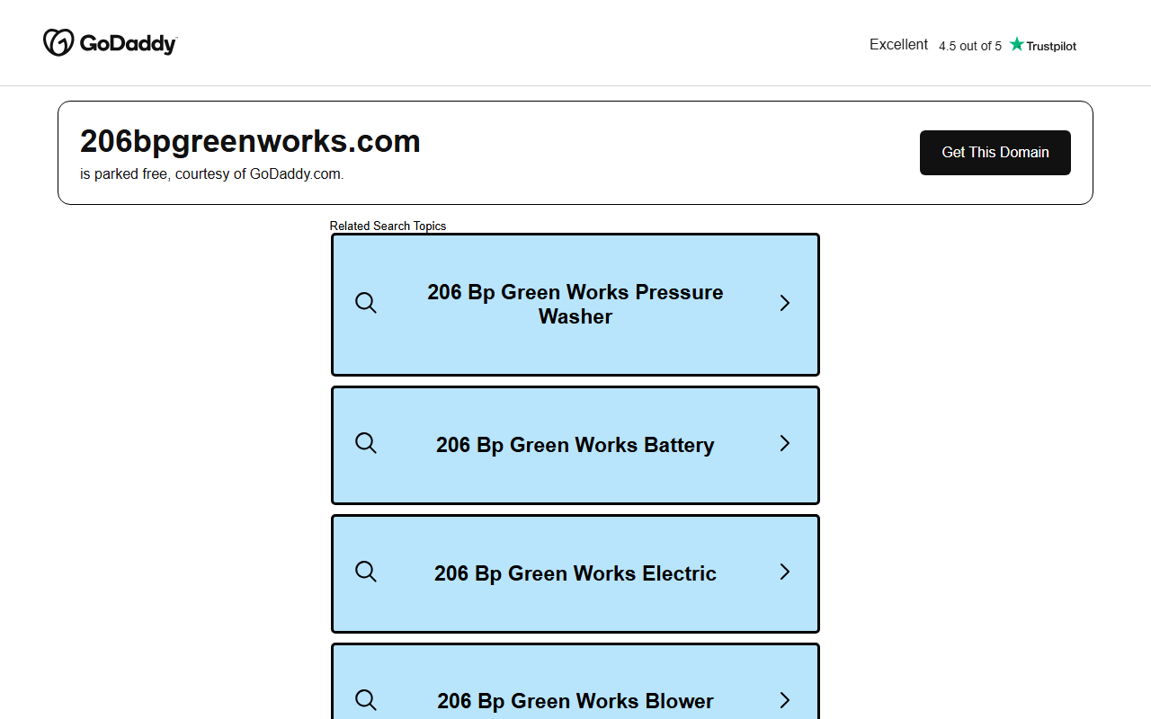 206bpgreenworks.com screenshot