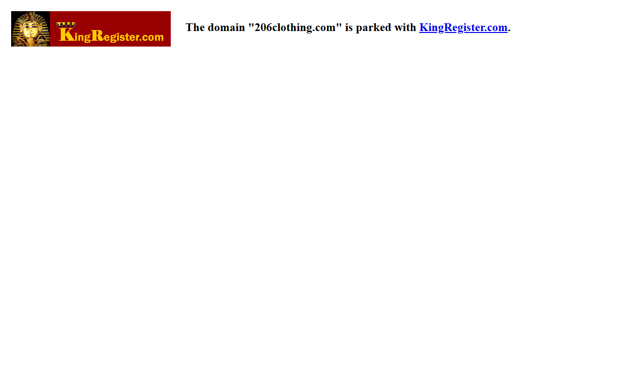 206clothing.com screenshot