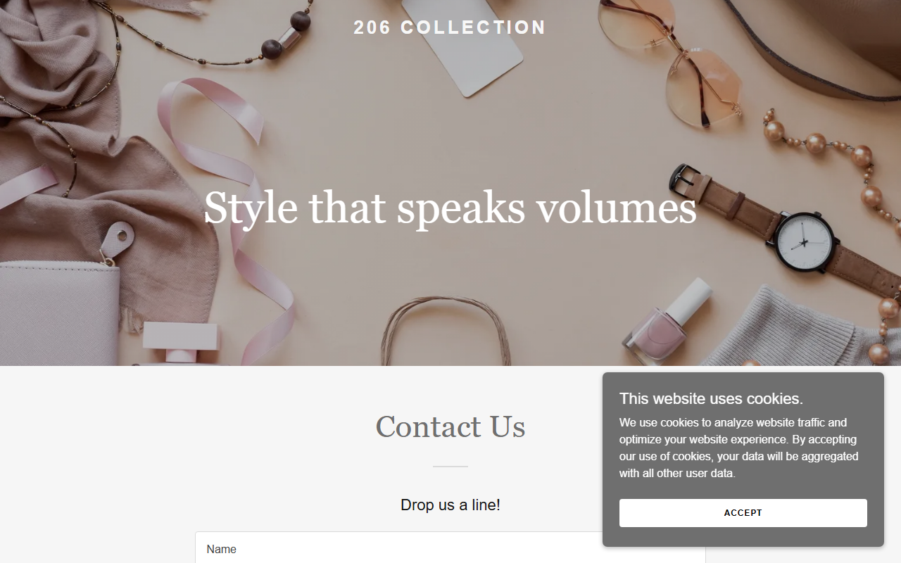 206collection.com screenshot
