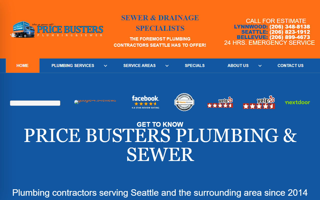 206plumber.com screenshot