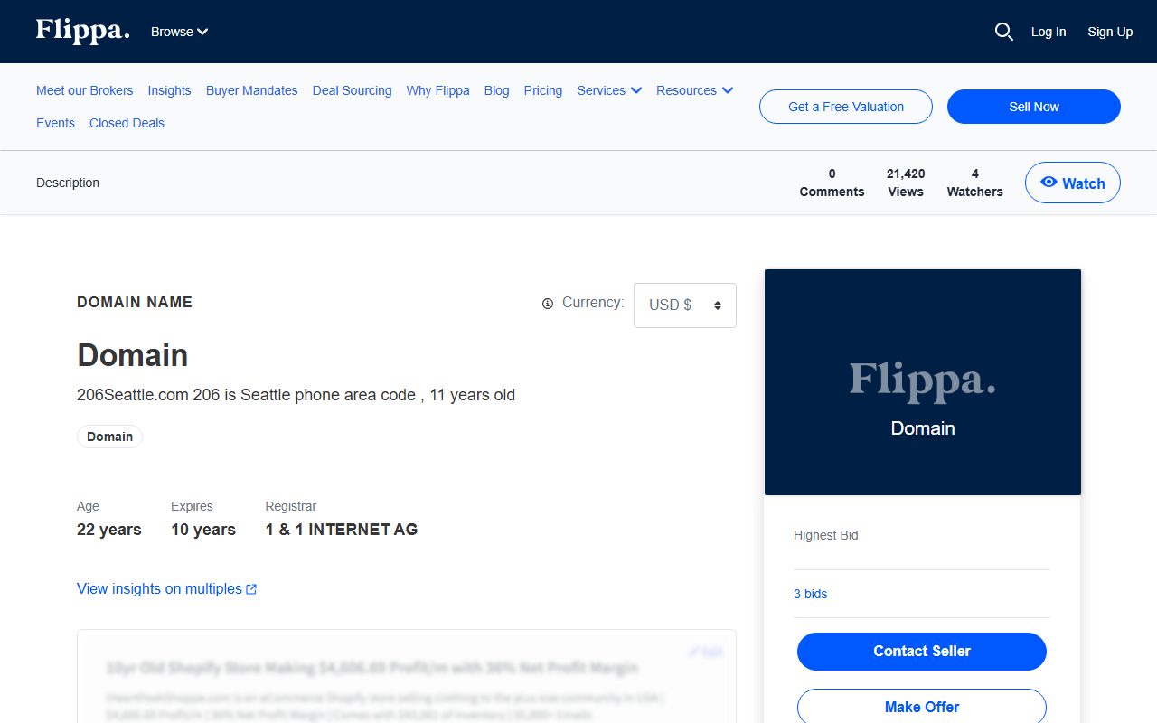 206seattle.com screenshot