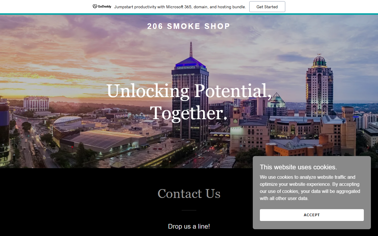 206smokeshop.com screenshot