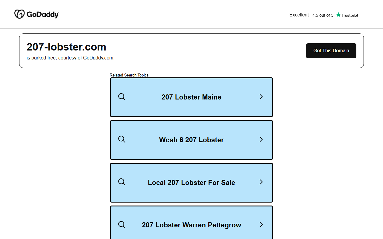 207-lobster.com screenshot