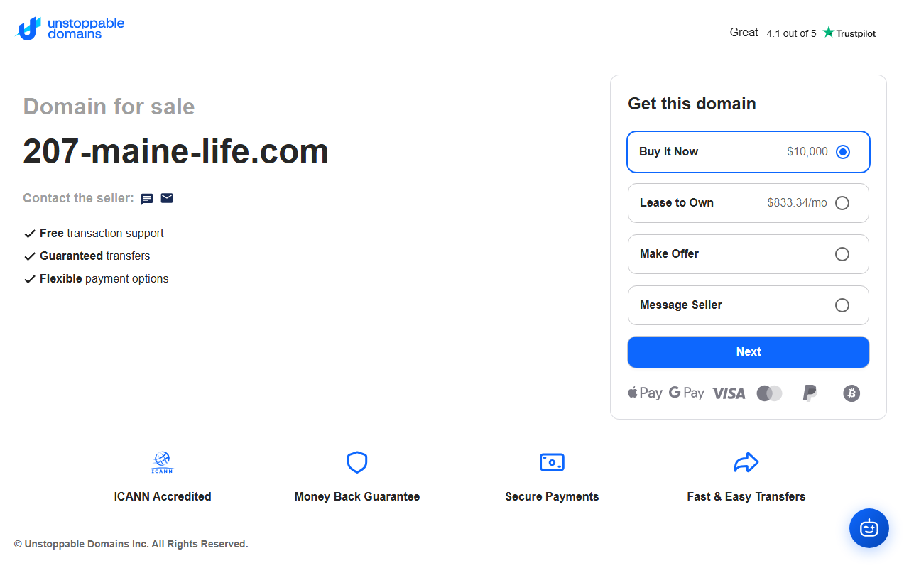 207-maine-life.com screenshot