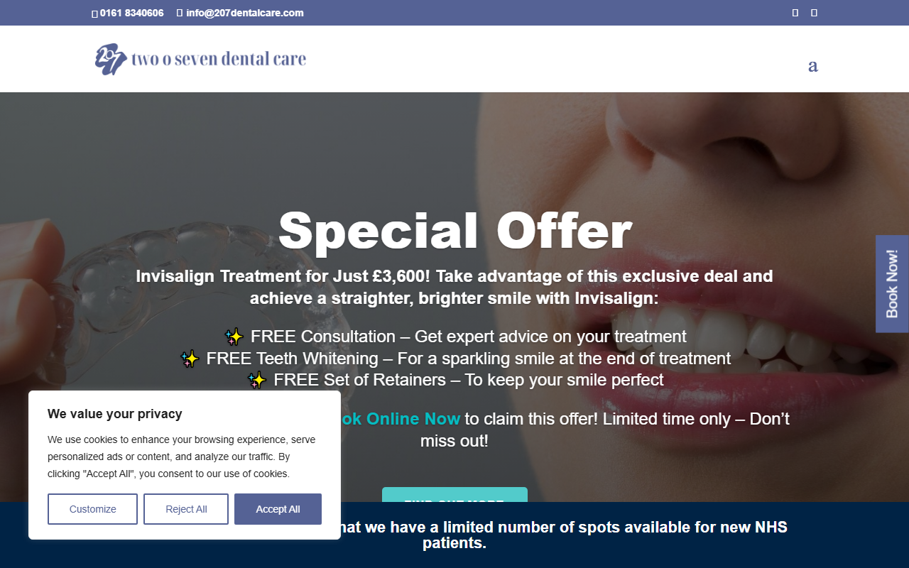 207dentalcare.com screenshot