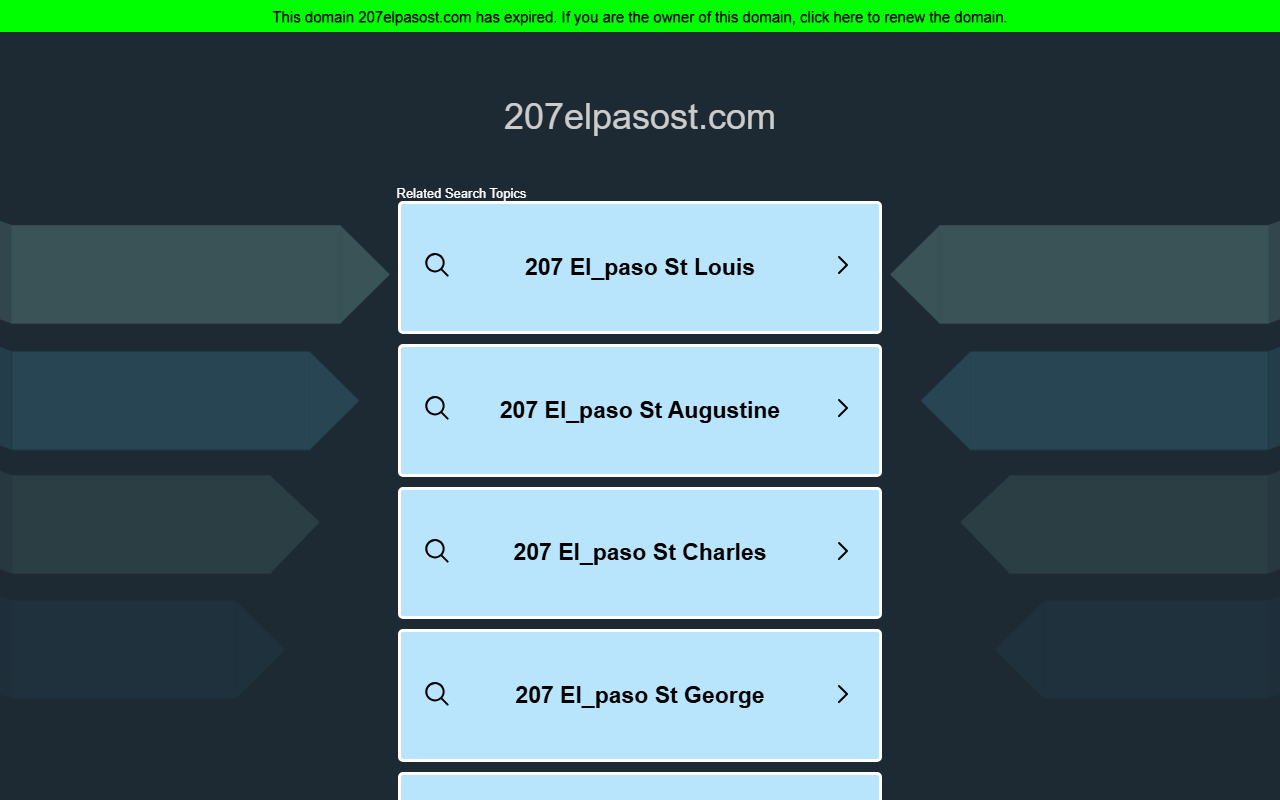 207elpasost.com screenshot