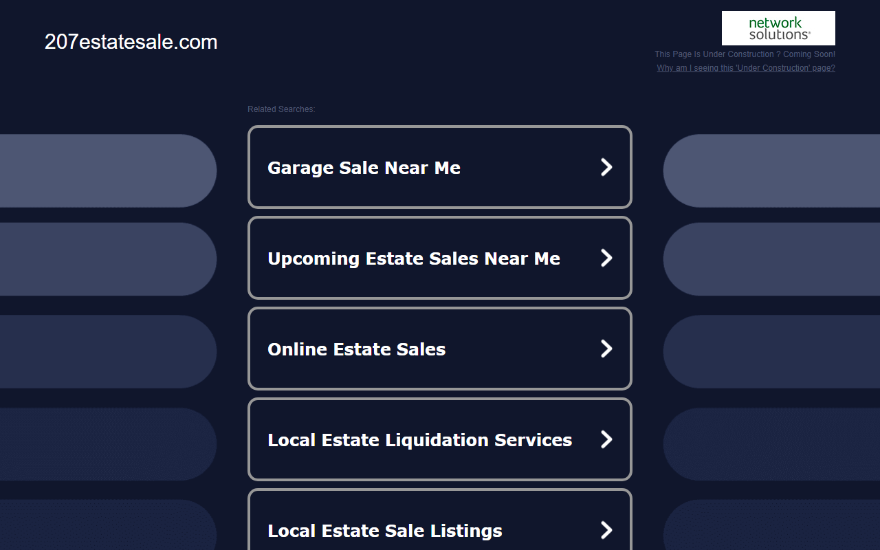 207estatesale.com screenshot