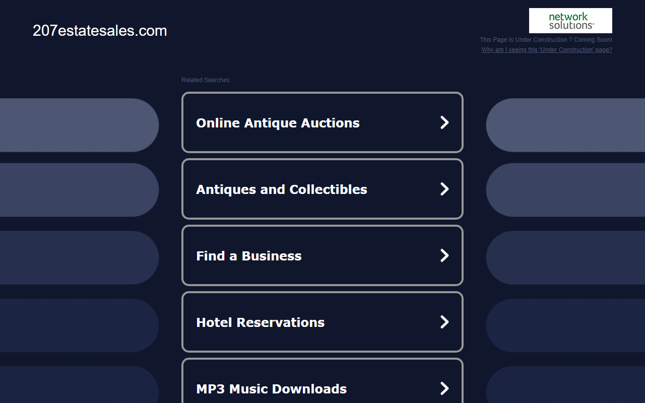 207estatesales.com screenshot