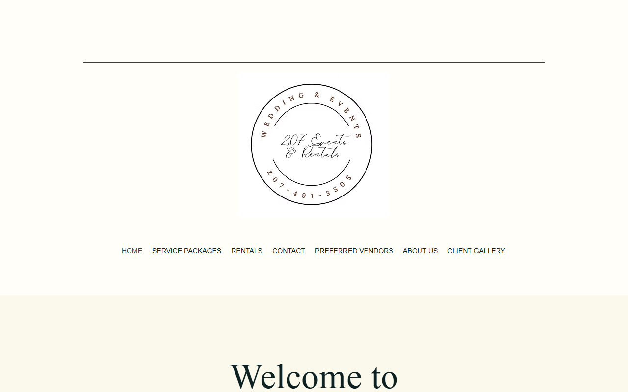 207eventsrentals.com screenshot