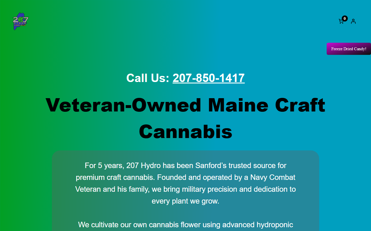207hydrofarms.com screenshot