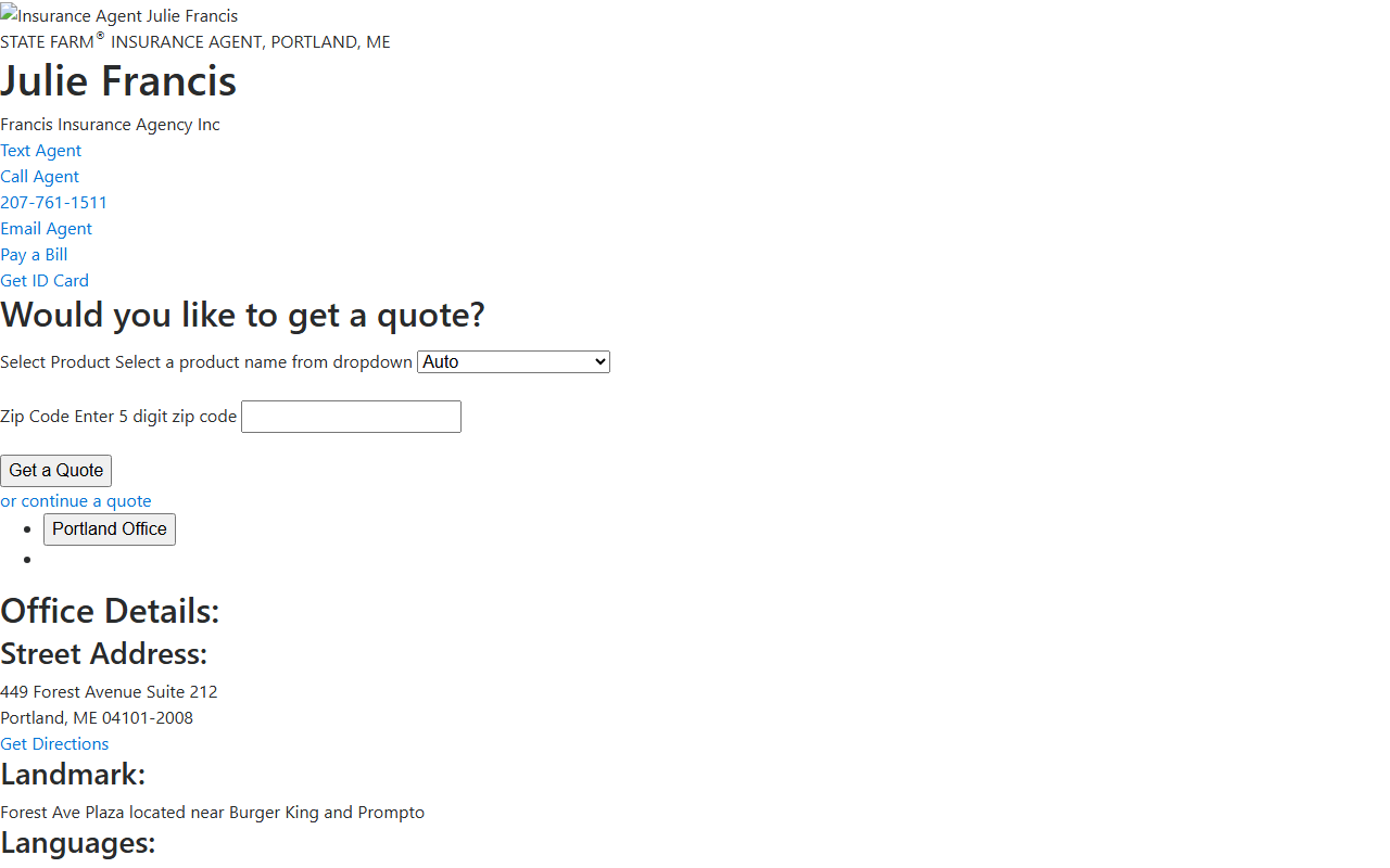 207insurance.com screenshot