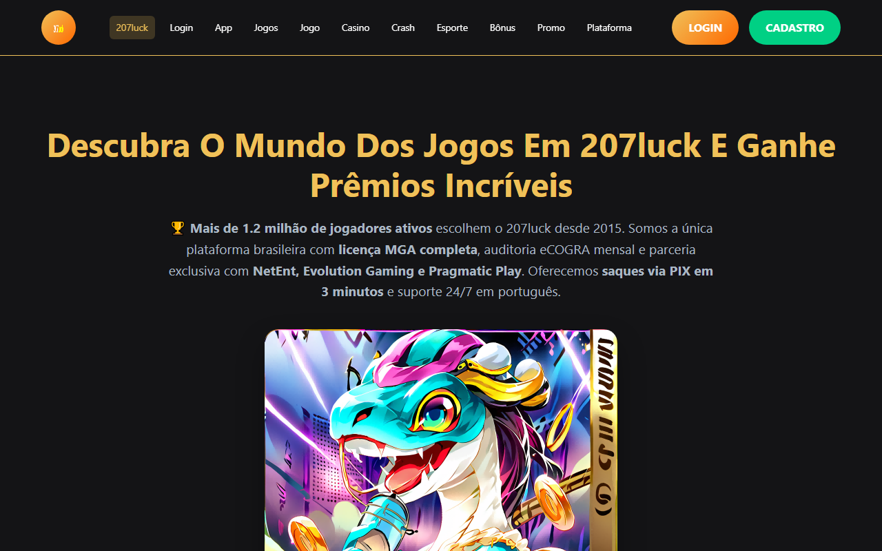 207luckweb.com screenshot