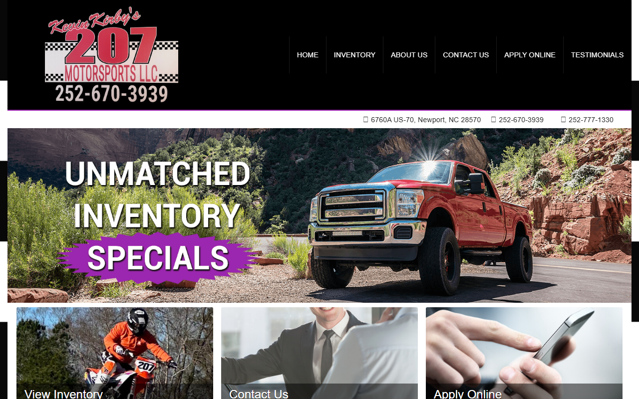 207motorsports.com screenshot