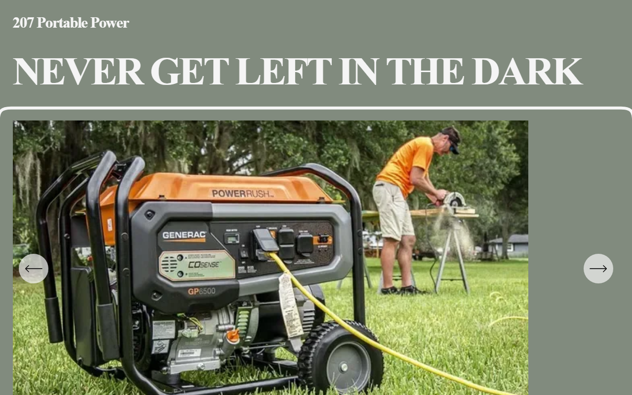 207portablepower.com screenshot