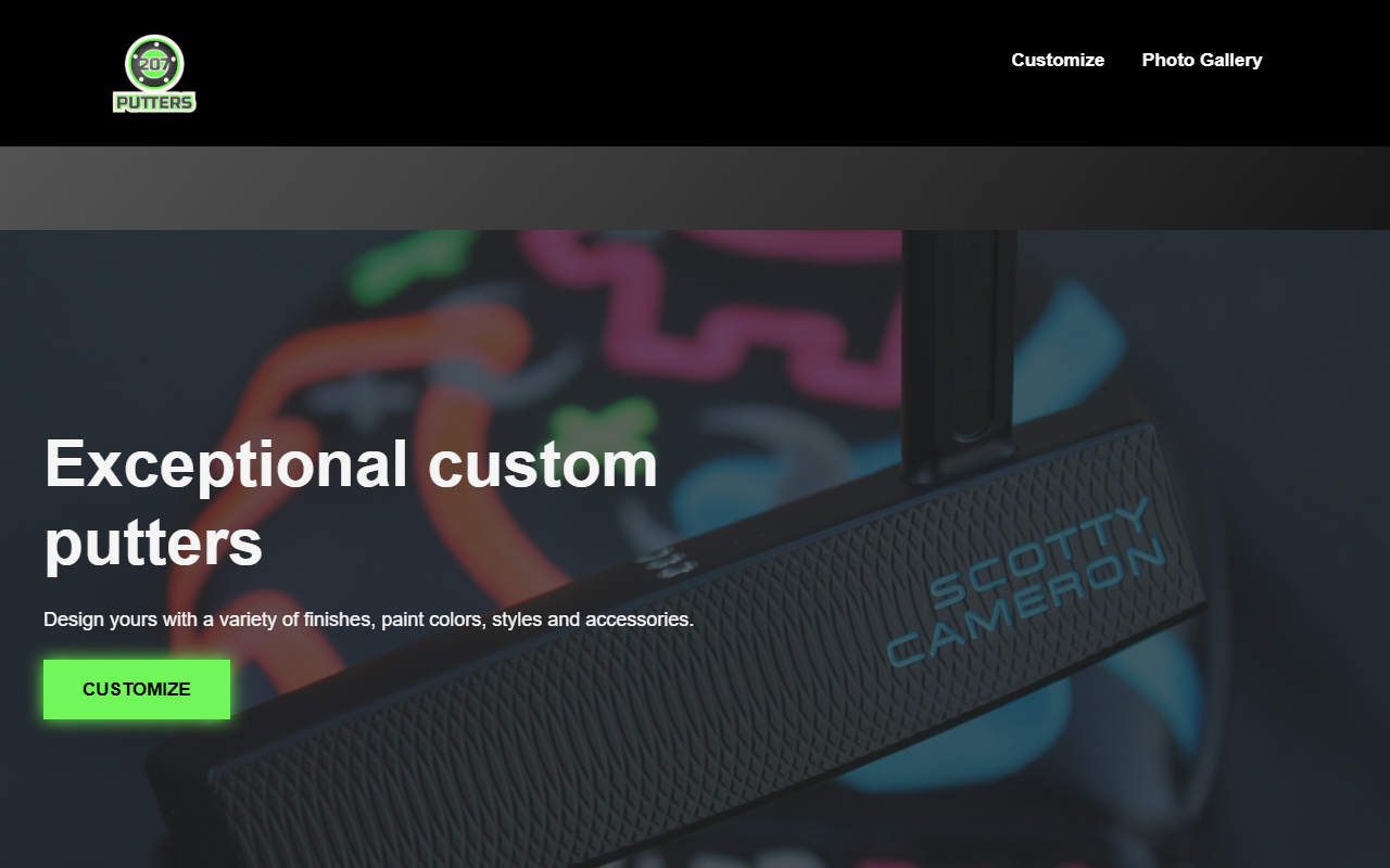 207putters.com screenshot