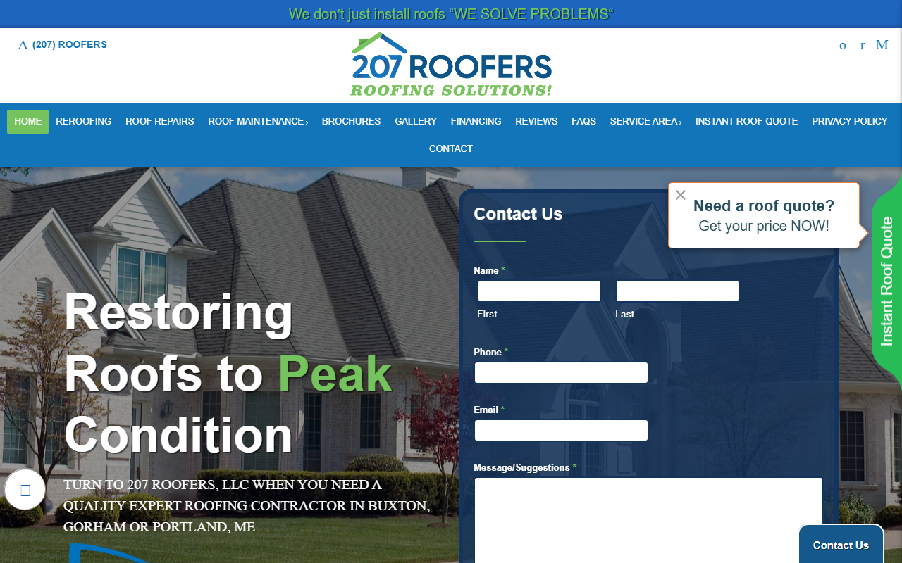 207roofers.com screenshot