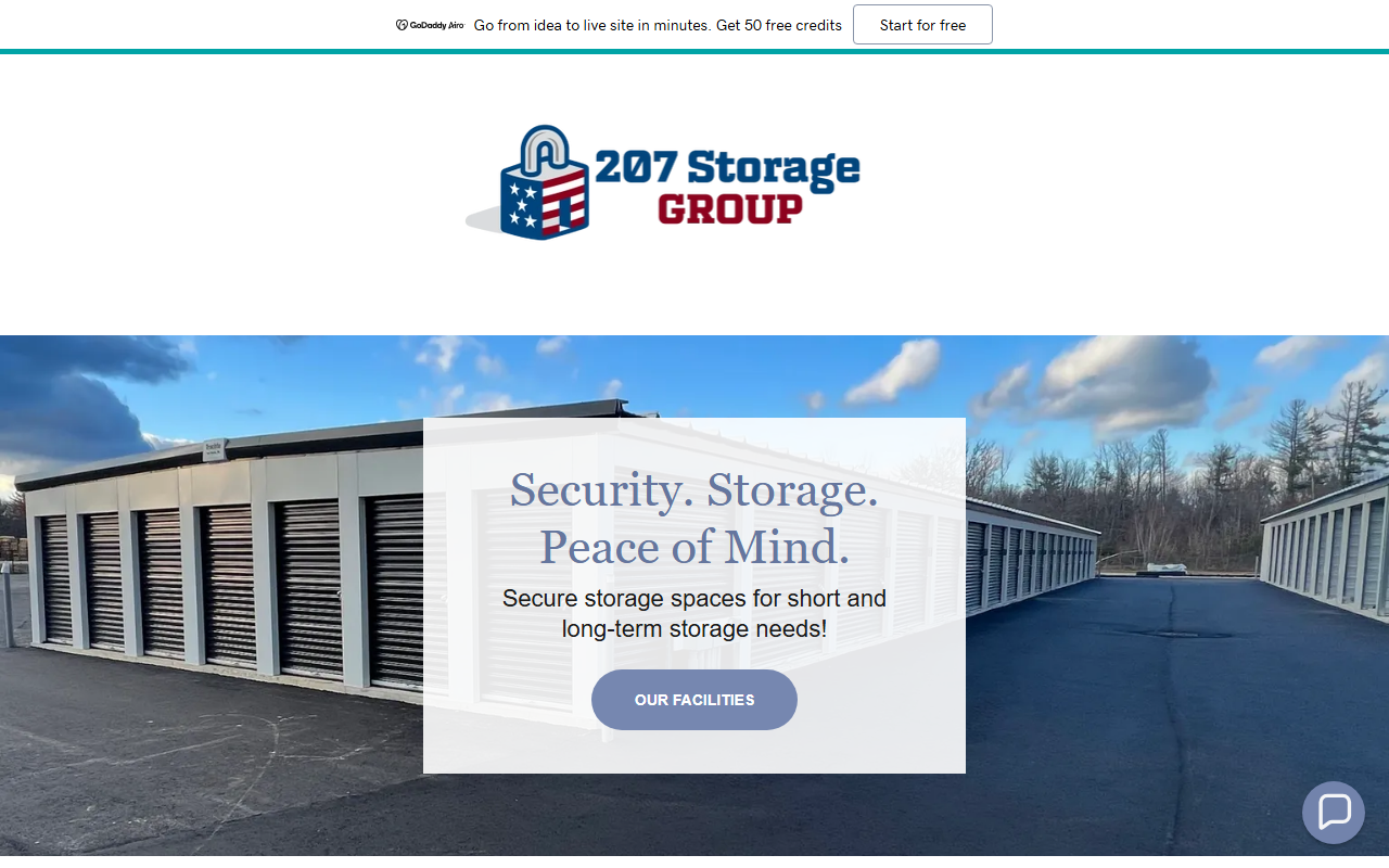 207storage.com screenshot