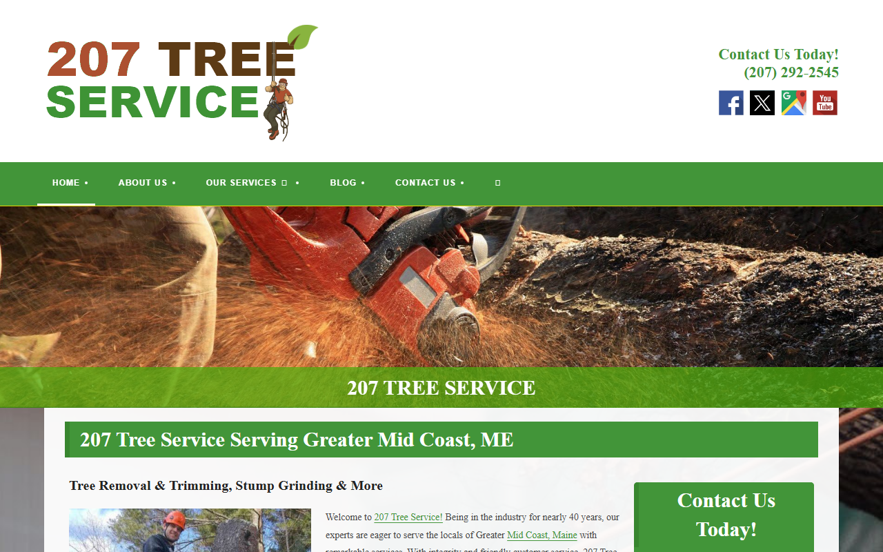 207treeservice.com screenshot