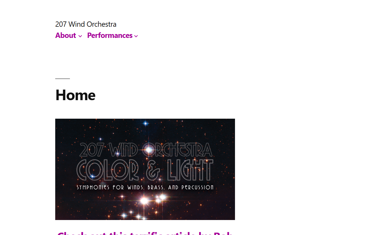 207windorchestra.com screenshot