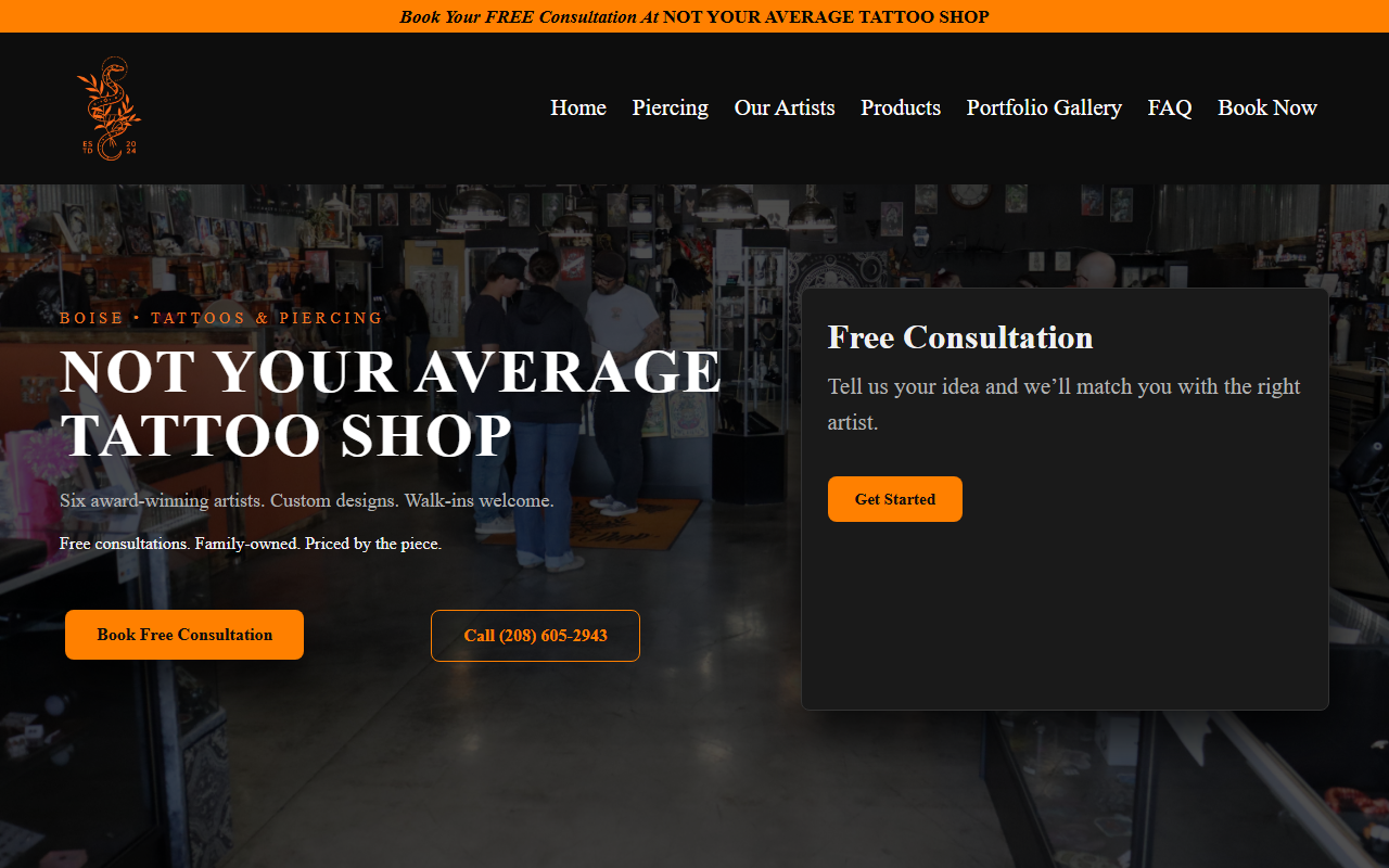 208-ink-therapy.com screenshot
