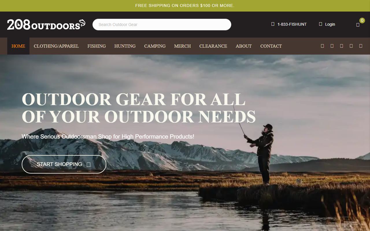 208anglers.com screenshot