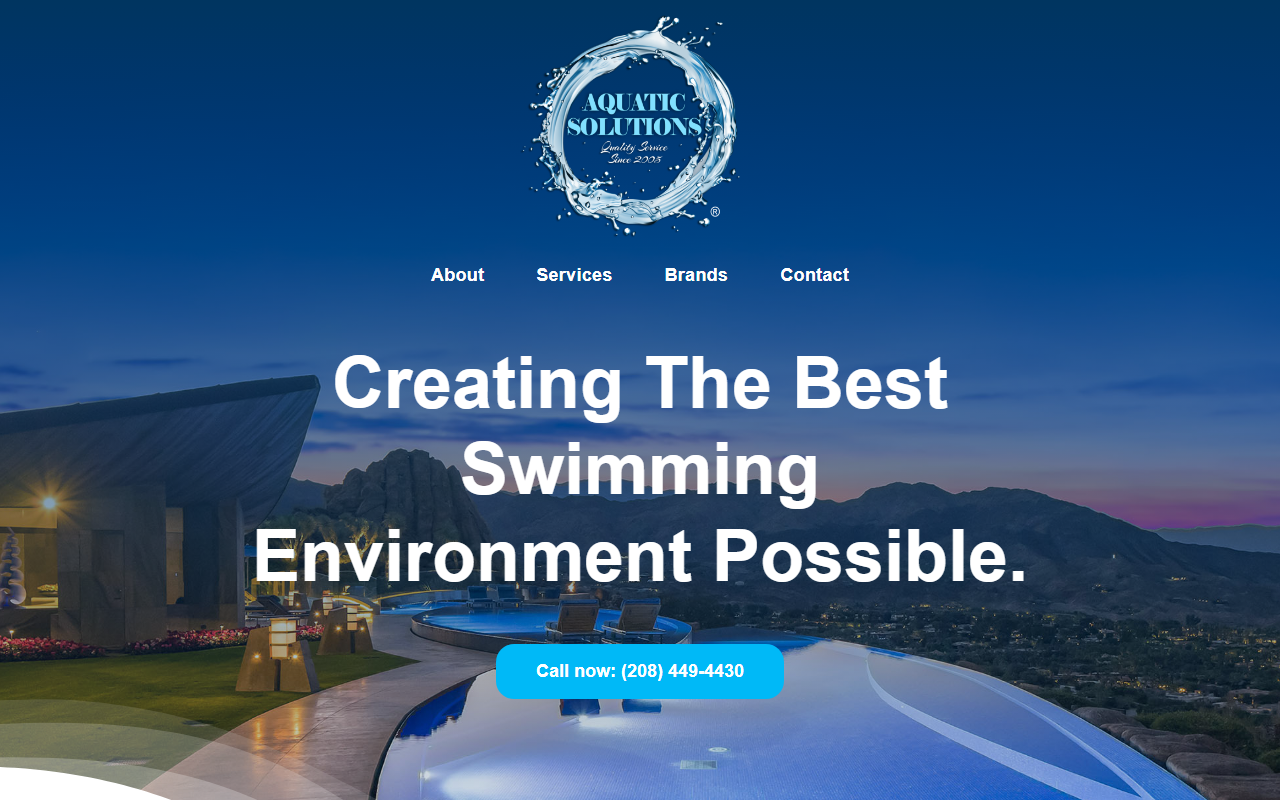 208aquatic.com screenshot