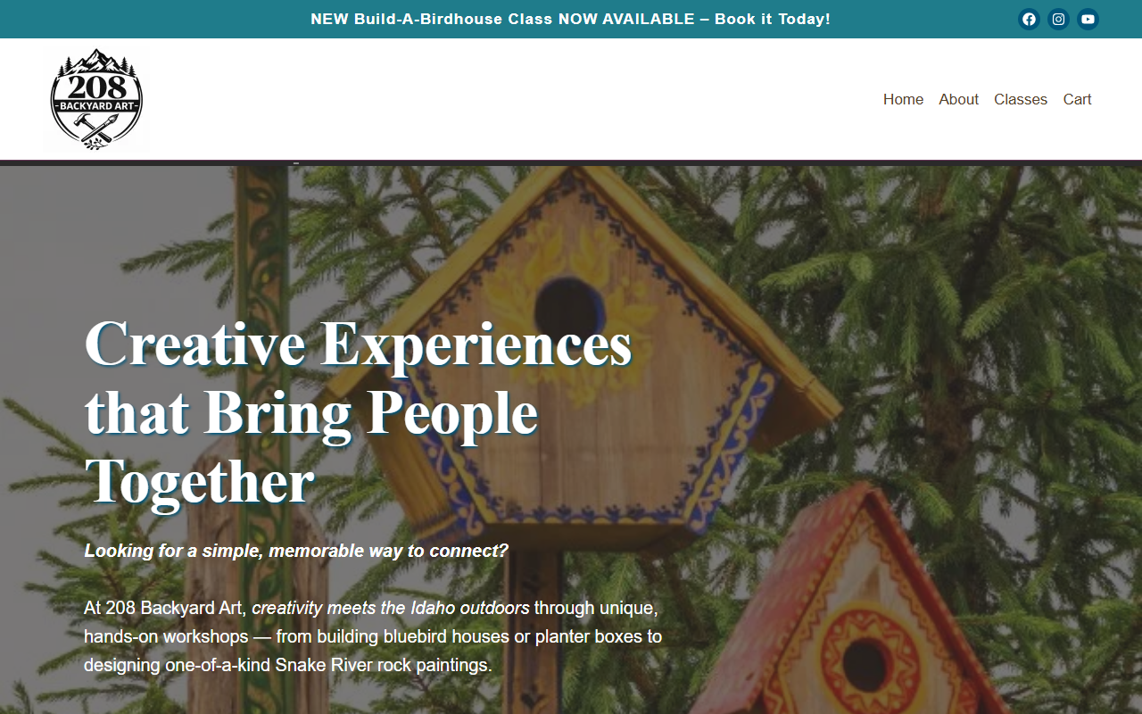 208backyardart.com screenshot