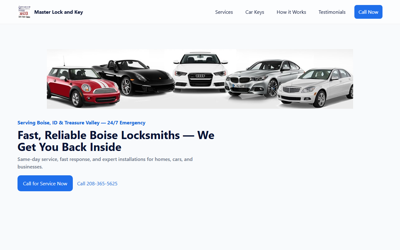 208carkeys.com screenshot