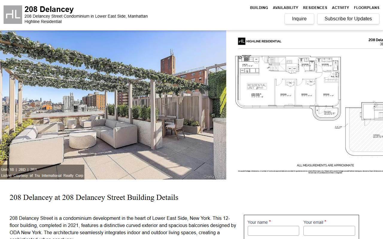 208delanceynyc.com screenshot