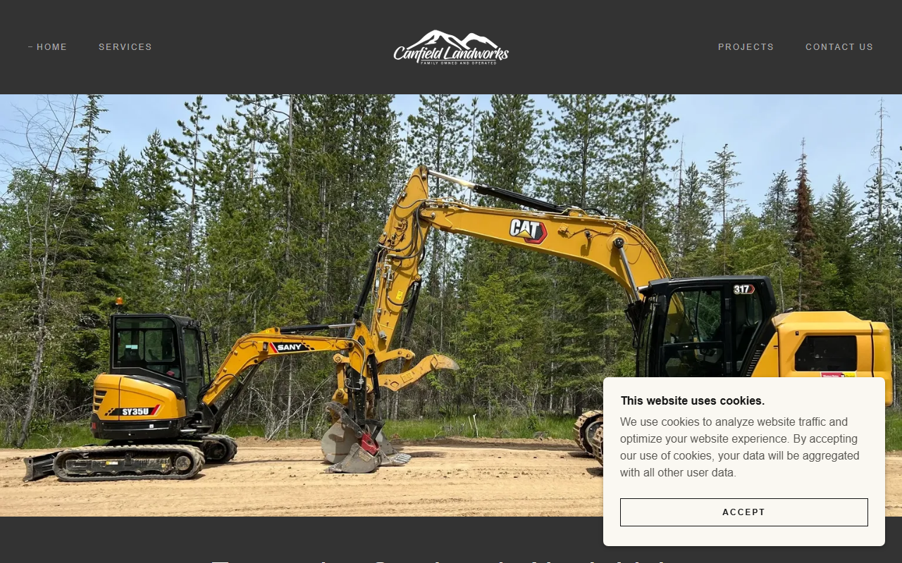 208dirtworks.com screenshot