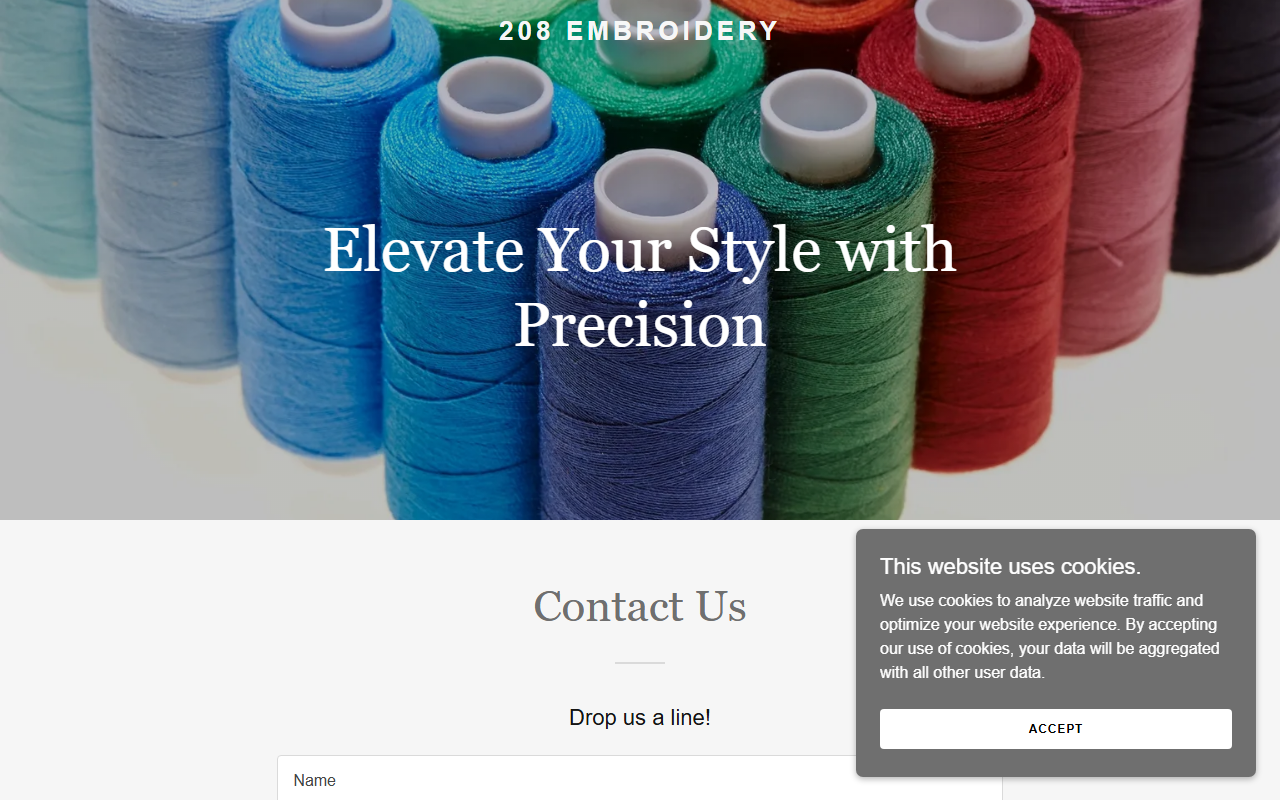 208embroidery.com screenshot