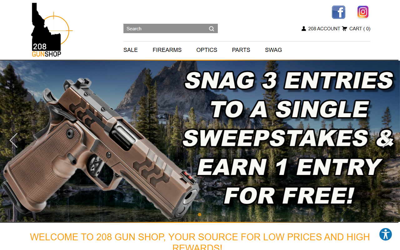 208gunshop.com screenshot