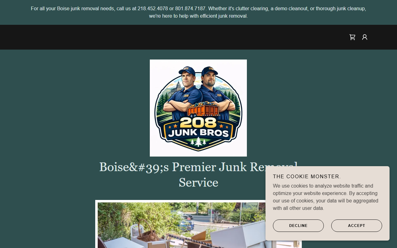 208junkbros.com screenshot