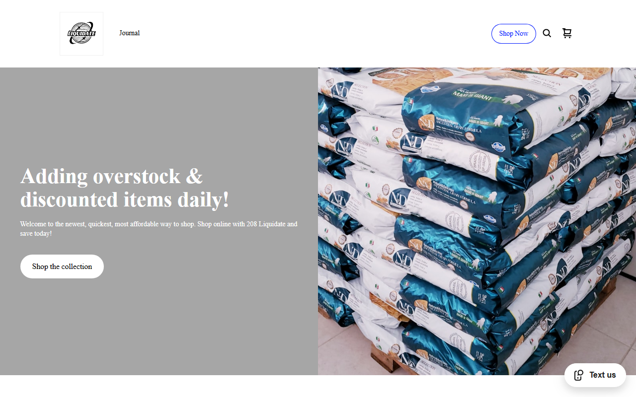 208liquidate.com screenshot