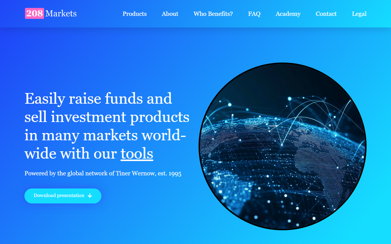 208markets.com screenshot