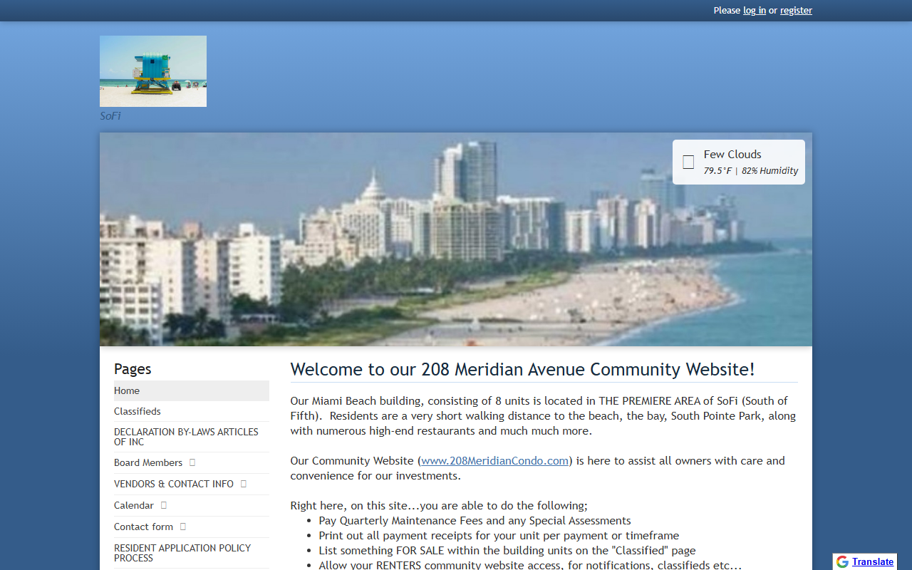 208meridiancondo.com screenshot