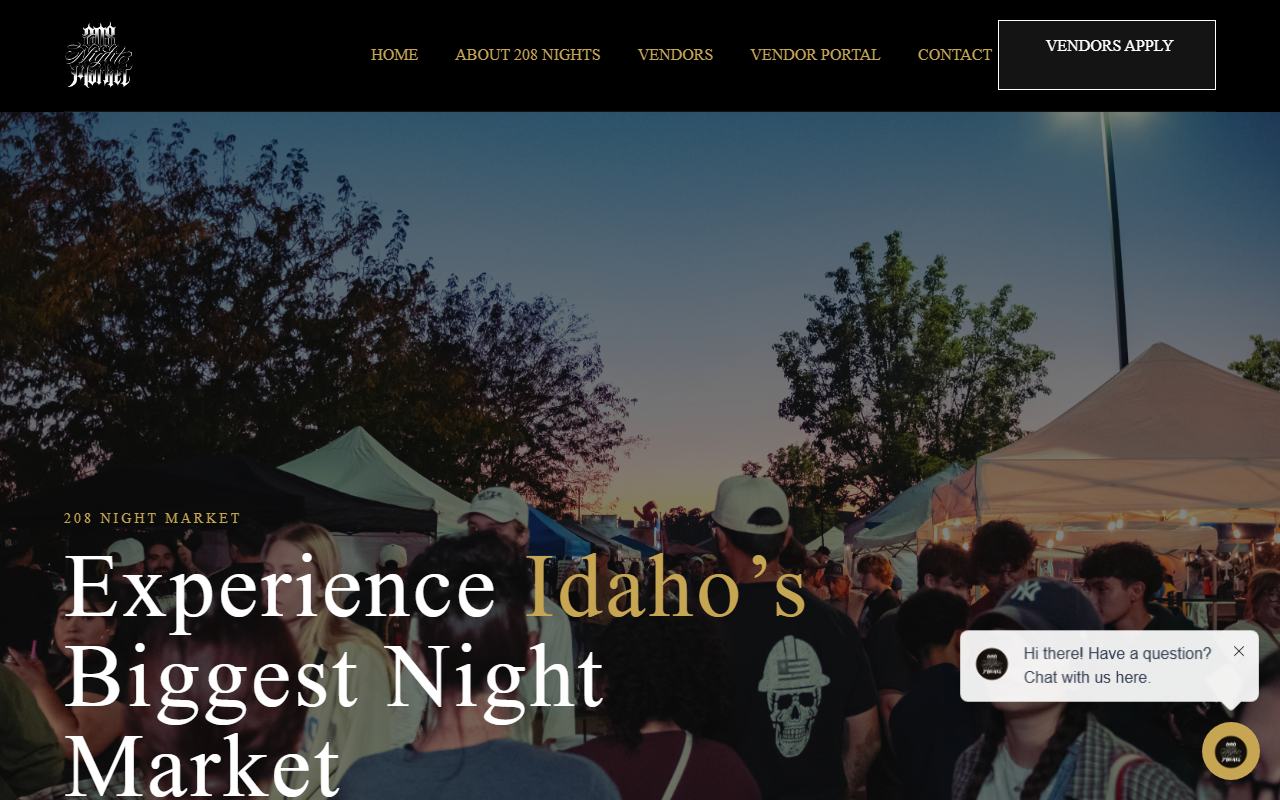 208nightmarket.com screenshot