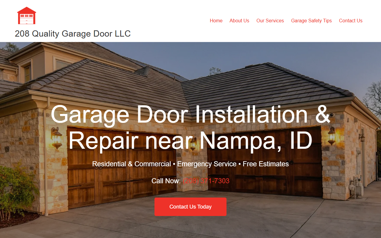 208qualitygarage.com screenshot